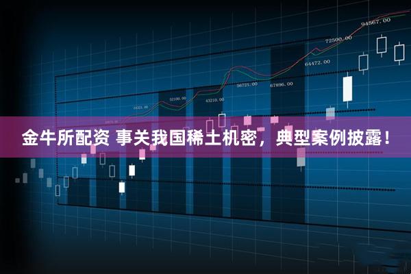 金牛所配资 事关我国稀土机密，典型案例披露！